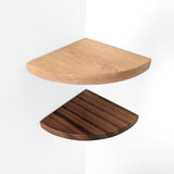 Corner Shelf with Visible Bracket