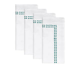 Green Cloth Napkins - Pearls Napkins