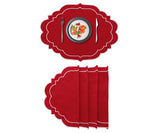 Oval Placemats Set of 4 - Cotton Placemats