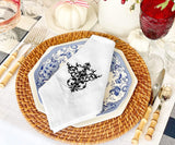 White Wedding Napkins - Victorian Napkins