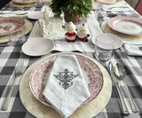 White Wedding Napkins - Victorian Napkins