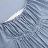 Egyptian Cotton-European Linen Adjustable Fitted Sheet Dusk