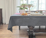Gray Cotton Tablecloth