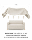 Linen couch cover in Light gray