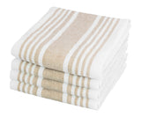 Red Linen Striped Napkins