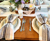 Black Striped Napkins