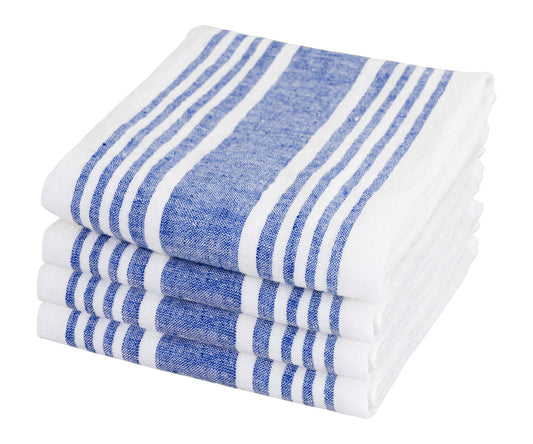Blue Striped Napkins Set of 4, 8 & More