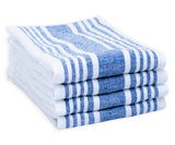 Red Linen Striped Napkins