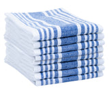Red Linen Striped Napkins
