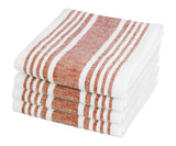 Red Linen Striped Napkins