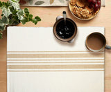 Beige Striped Cotton Placemats