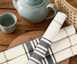 Navy Blue Striped Cotton Placemats