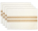 Beige Striped Cotton Placemats