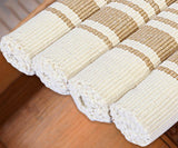 Beige Striped Cotton Placemats
