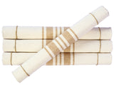 Beige Striped Cotton Placemats