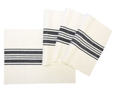 Navy Blue Striped Cotton Placemats