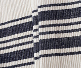 Navy Blue Striped Cotton Placemats