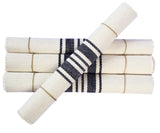 Navy Blue Striped Cotton Placemats