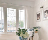 100 % Linen Curtains - White Curtains