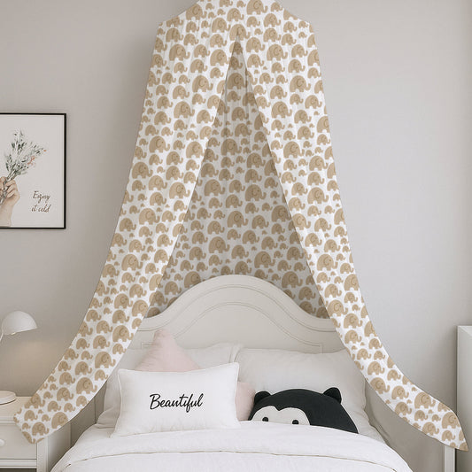 Cute Elephant Printed Canopy