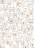 Cute Dogs Printed Canopy