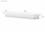 Halifax Floating Wall Shelf, Extra Long