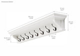 Halifax 8 Hook Coat Rack