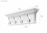 Skansen 4 Hook Coat Rack