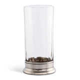 Hatched Glass Highball Bar Glass