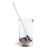 Mixing Pitcher and Stirrer - Hatched Glass