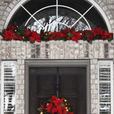 6 Foot Poinsettia Pre-lit Christmas Garland
