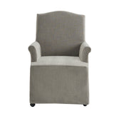 Kanrad Slipcover Dining Chair with Casters