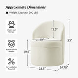 Ann Vanity Chair with Storage