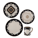 Chalet Aztec 19PC Dinnerware and Canister Set