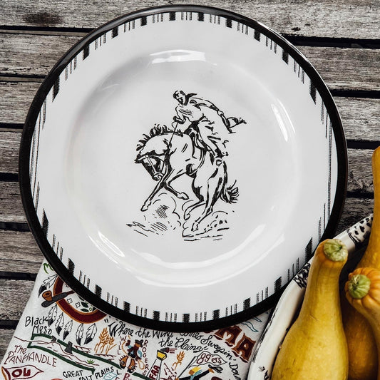 Ranch Life Melamine Dinner Plates, Set of 24