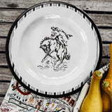 Ranch Life Melamine Dinner Plates, Set of 24