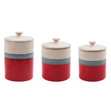 Pasadizo Ceramic 3PC Canister Set, Case of 2 Sets