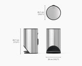 Arc™ 10L Easy-push Stainless-steel Pedal Bin