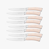 Elite Set of 8 Steak Knives - Cream