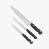 Superior 3-Piece Kitchen Knife Set – Black