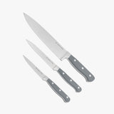 Superior 3-Piece Kitchen Knife Set – Gray