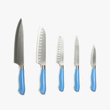 EcoCut 10 Piece Kitchen Knife Set With Blade Guards, Blue