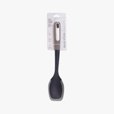 Silicone Scratch and Heat Resistance Edge Solid Spoon, Grey