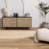 Lonut Checkered Jute Area Rug - Clearance