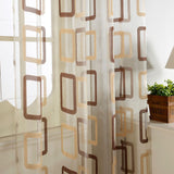 Nice - Sheer Curtain Panel - Brown