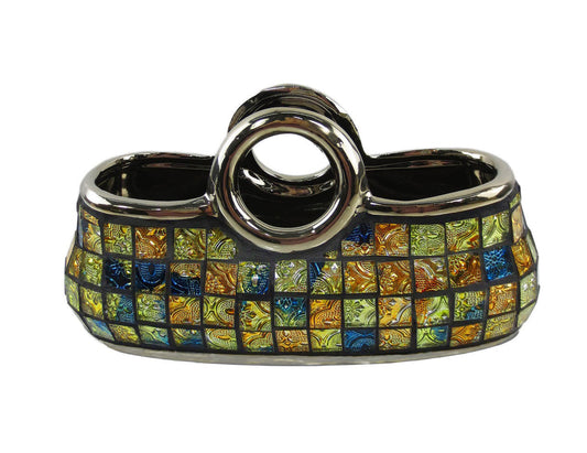 Vesta - Ceramic Vase 10 1/4" x 4 1/4" x 5"(H)