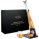 Baseball Themed Whiskey Decanter Set - 20Oz Bat Shaped Decanter