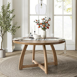 Sherry 54" Solid Wood Round Dining Table