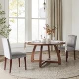 Sherry 54" Solid Wood Round Dining Table
