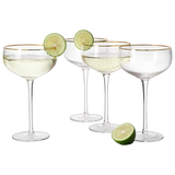 Coupe Cocktail Glasses 7 oz, Set of 4 Classic